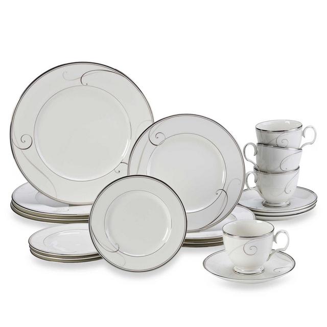 Noritake® Platinum Wave 20-Piece Dinnerware Set