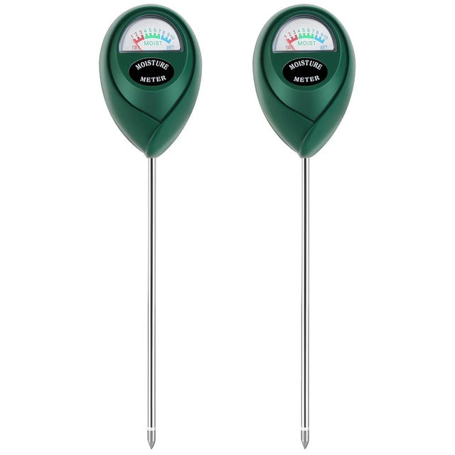 Thlevel Plant Moisture Meter, Plant Water Meter, Soil Moisture Meter for House Plants for Garden, Lawn, Farm, Indoor & Outdoor Use, No Batteries Required (2 Packs Green)