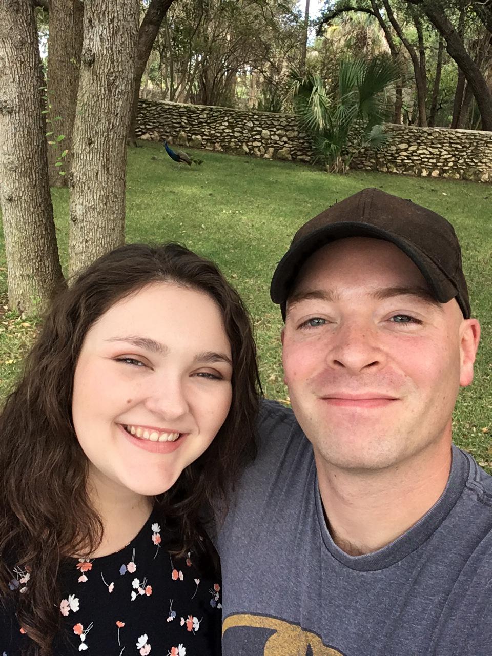 Peacock Garden in Texas on our way to Colorado!