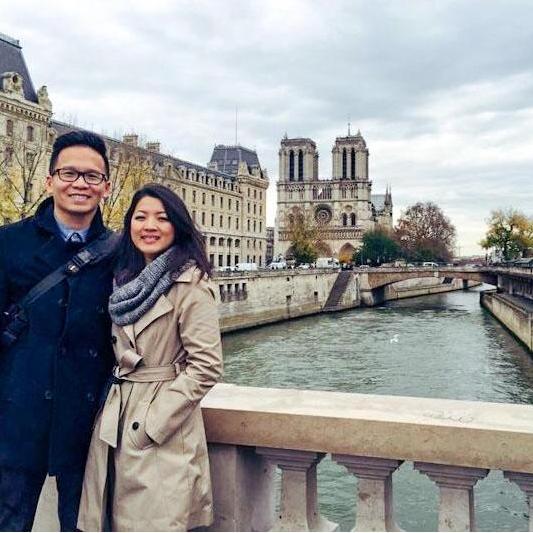 Strolling the streets of Paris in 2014.