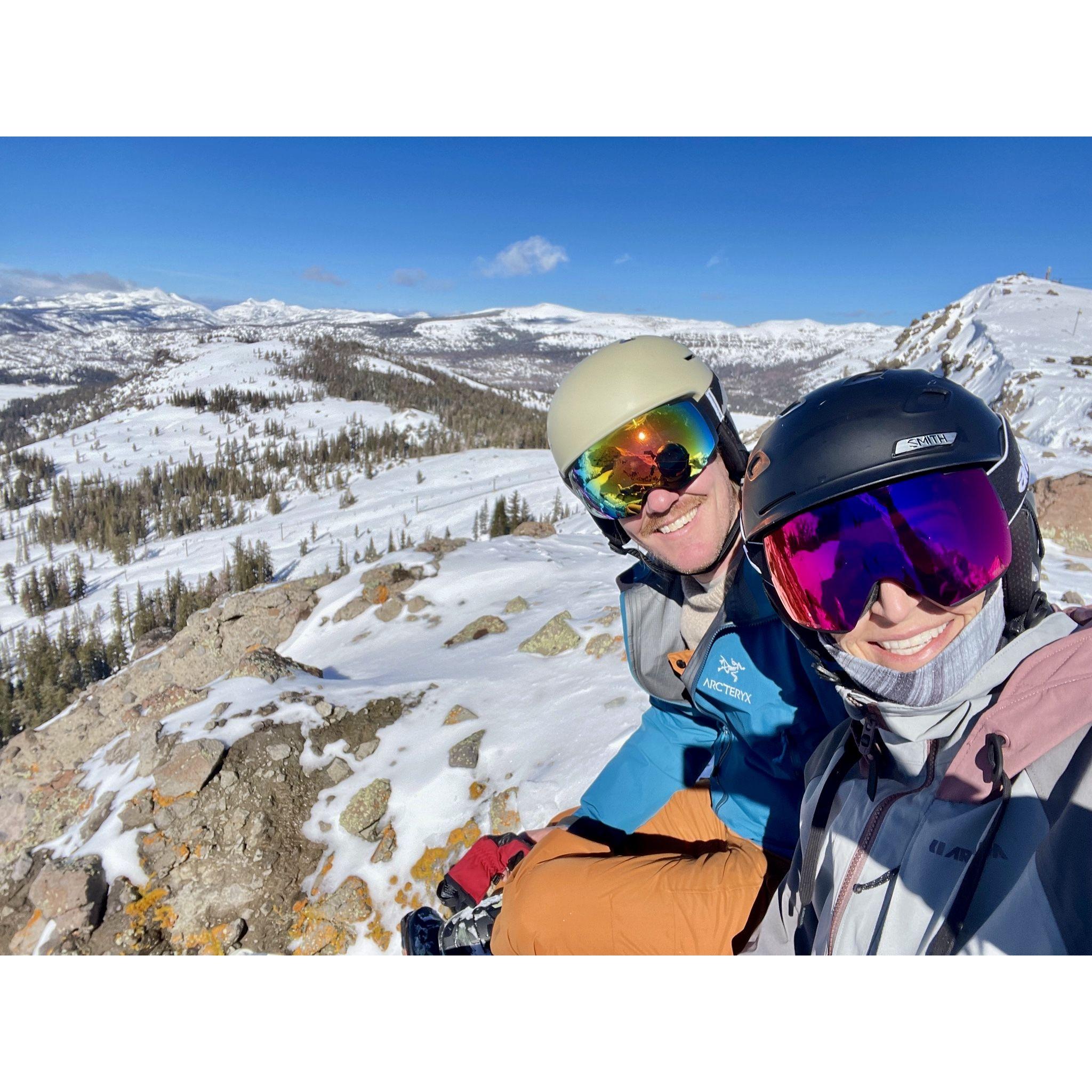 View finding at Kirkwood in Tahoe.