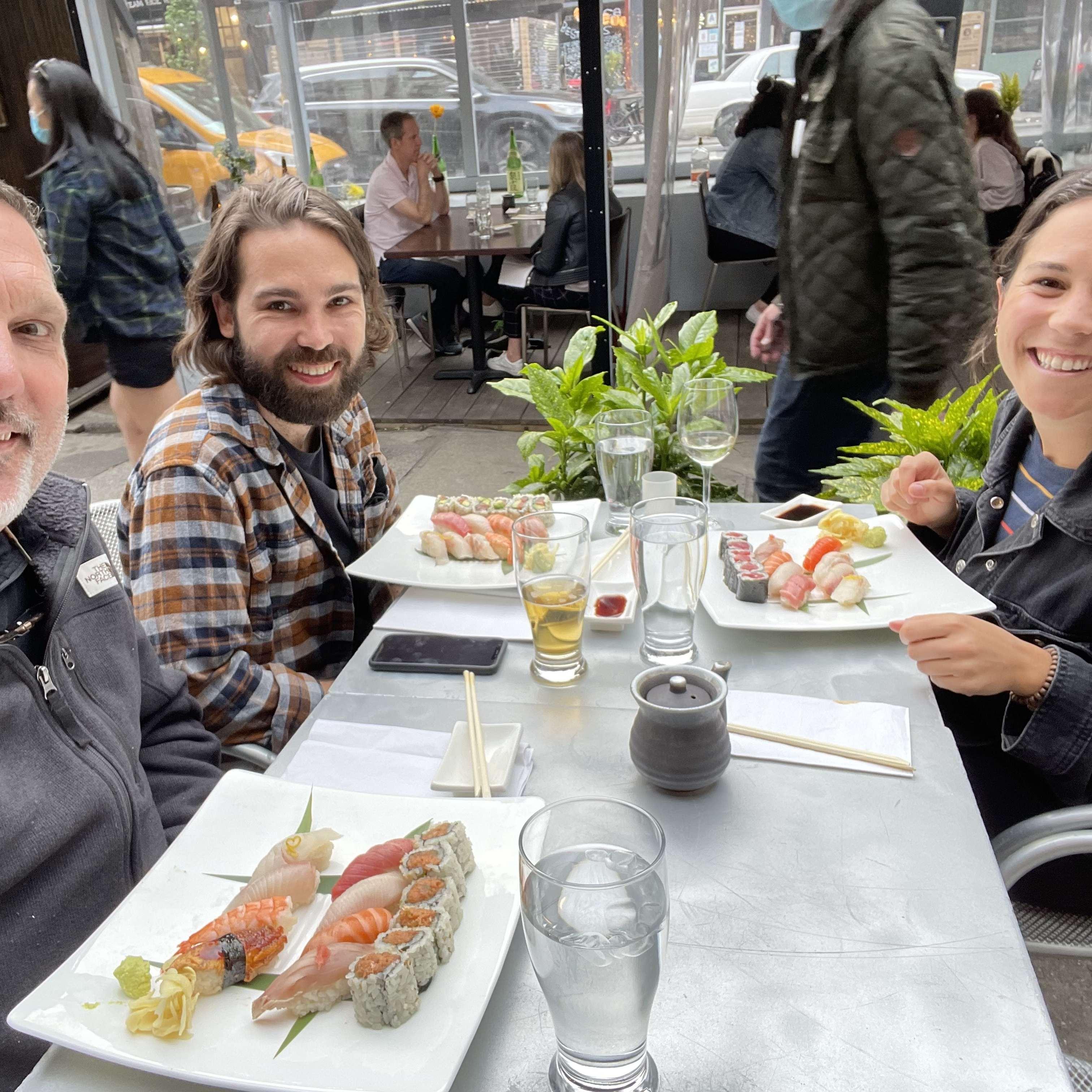 dinner with Skip after the move! NYC May 2021