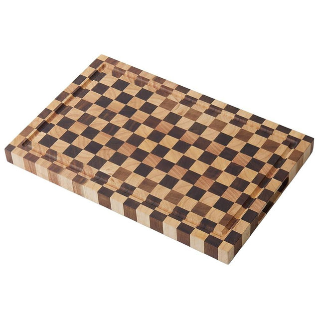 Cookaholic Acacia Wood Cutting Board (17x11x1.2'') Inch, Butcher Block for Kitchen, Premium Acacia Cutting Board with Juice Groove, End Grain Made of Sustainable Acacia Wood