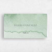 Green Wedding Place Card - Loreto