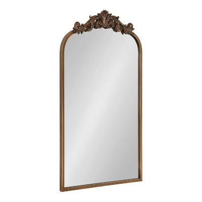 19" x 30.7" Arendahl Arch Wall Mirror Gold - Kate & Laurel All Things Decor