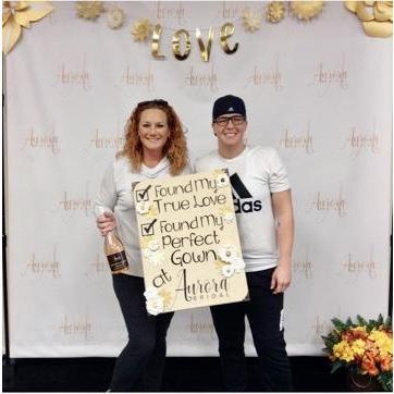 On Oct 17th, she found her dress! we went in to try on a fake wedding dress for an event we are doing in November and she stumbled across "The Dress" by accident. I guess it was meant to be.