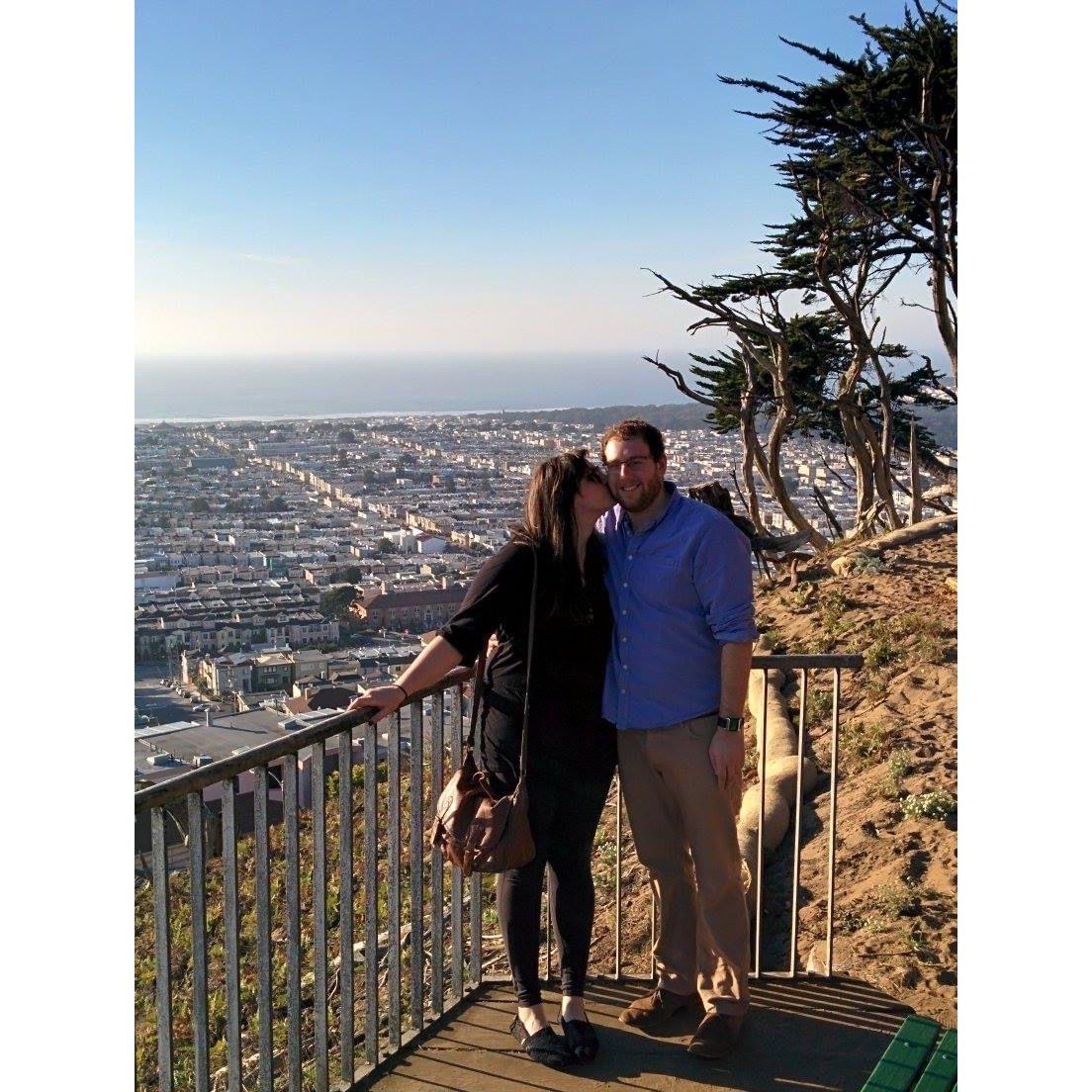 Our first New Years Day together! We climbed up Grand View Park in San Francisco