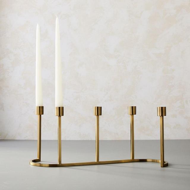 Aaron Probyn 5 Taper Holder, Brass