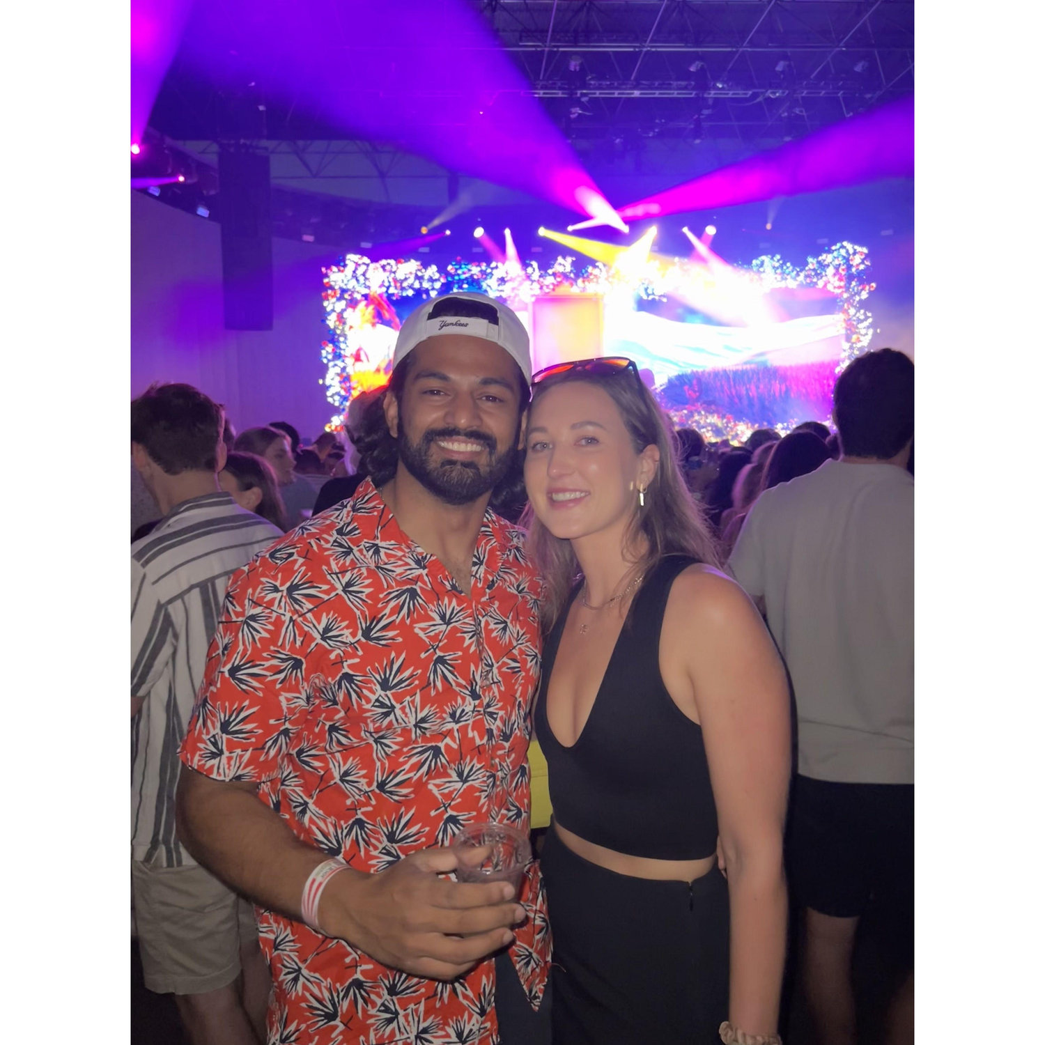 We both love concerts at the iconic Brooklyn Mirage venue.
