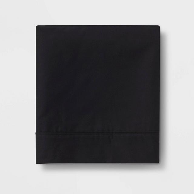 Ultra Soft Flat Sheet (King)Black 300 Thread Count - Threshold™
