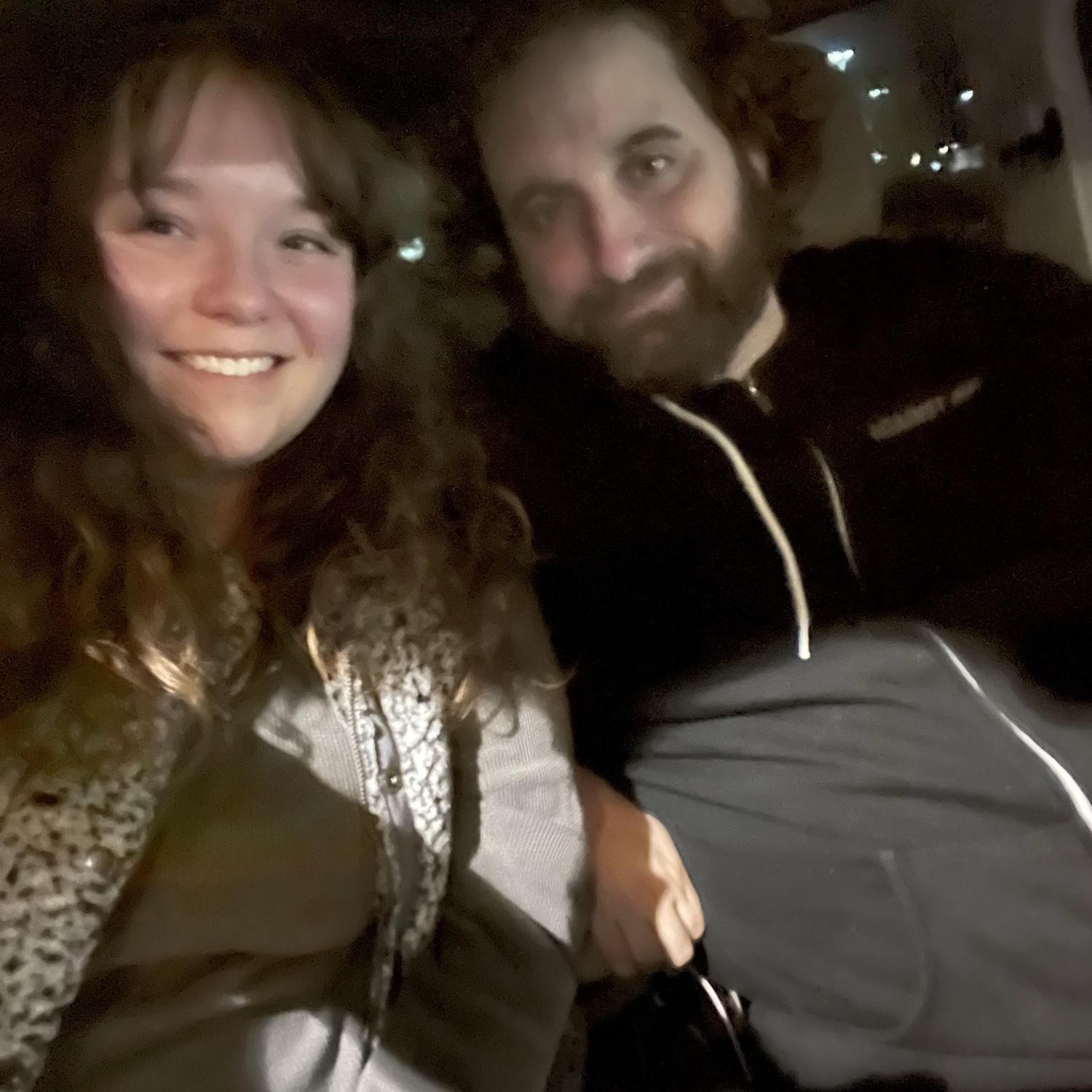 Our first picture together! Taken after a date at Applebees following Chuck’s band rehearsal in Philly.
