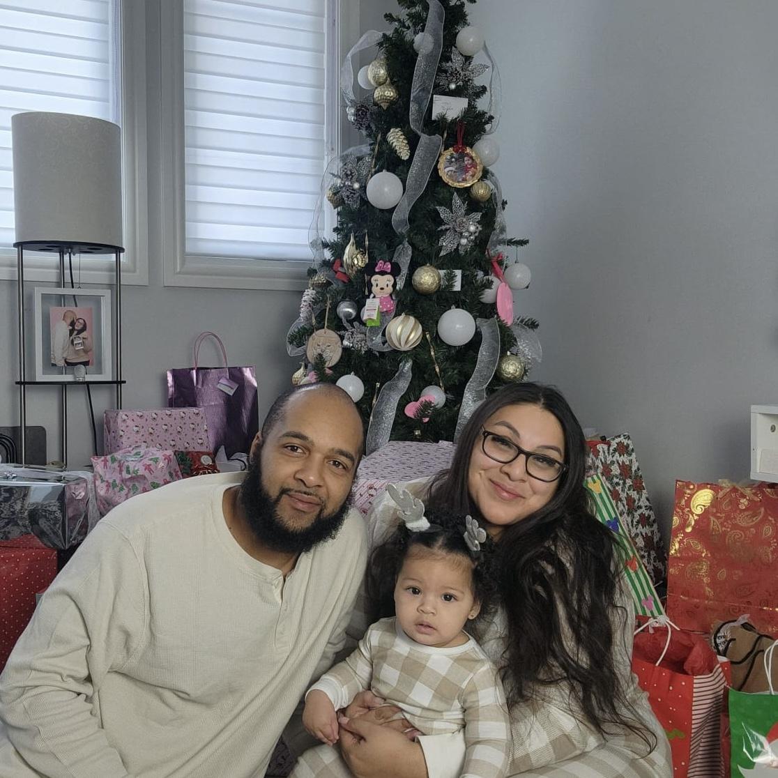 Our first Christmas as a family.