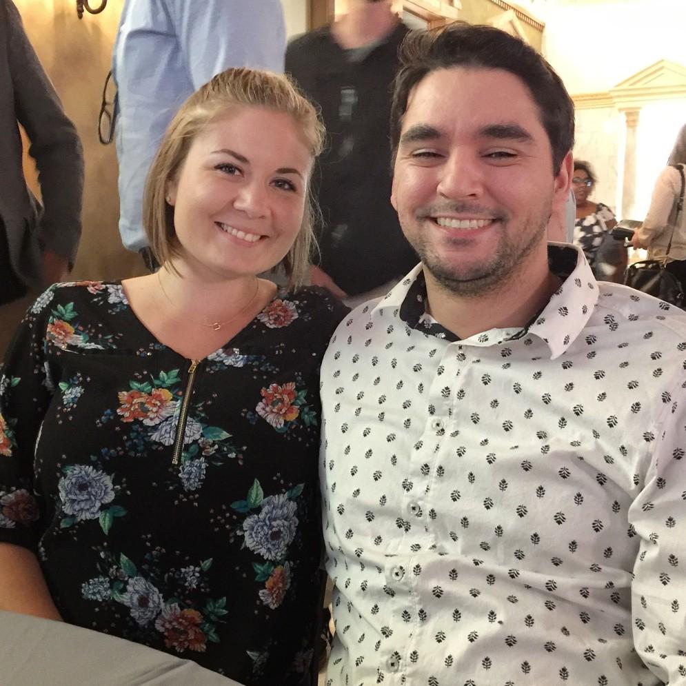 At a dinner together, May 2018