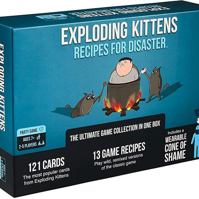 Exploding Kittens Recipes for Disaster - Deluxe Game Set - A Russian Roulette Card Game, Easy Family-Friendly Party Games - Card Games for Adults, Teens & Kids