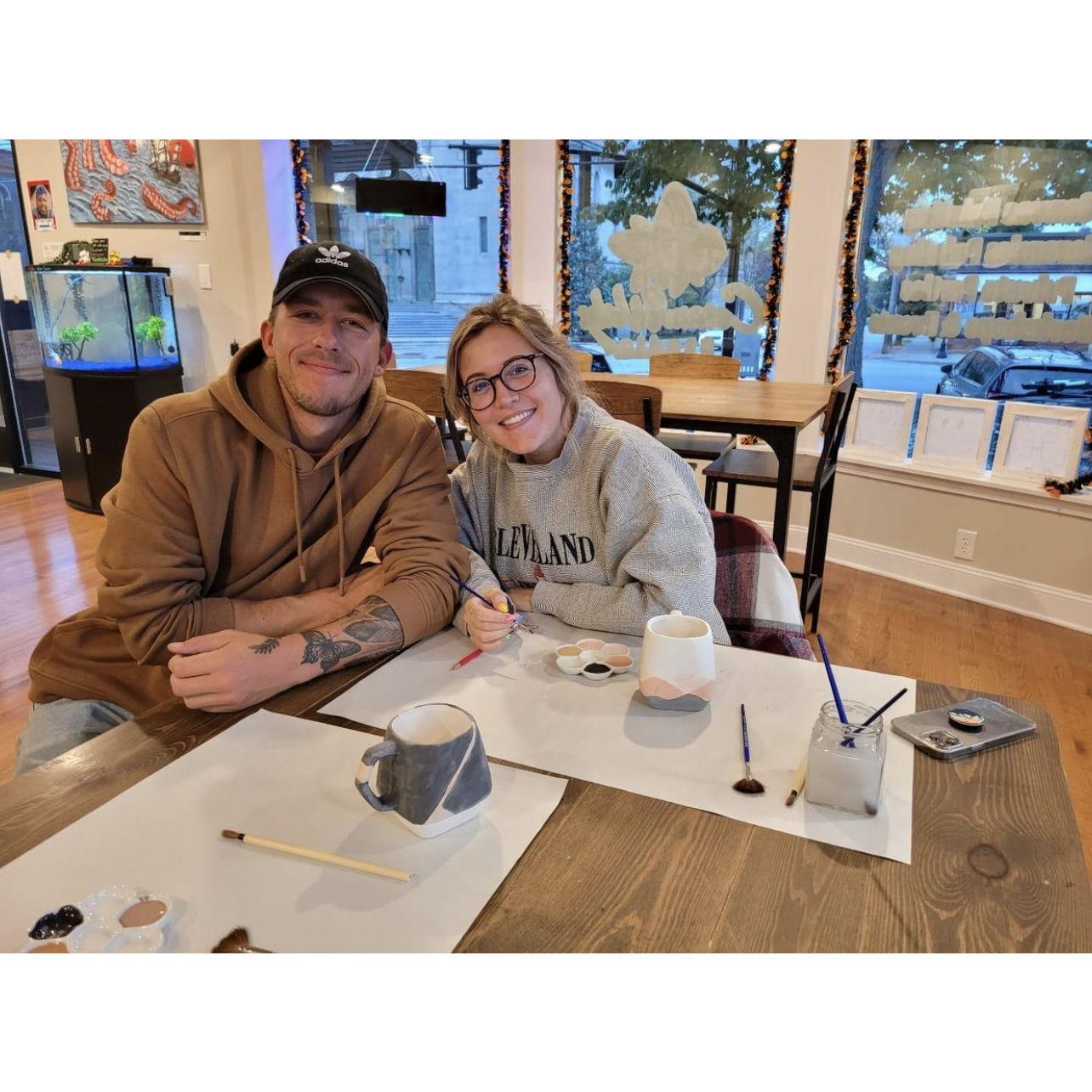 Pottery painting date!