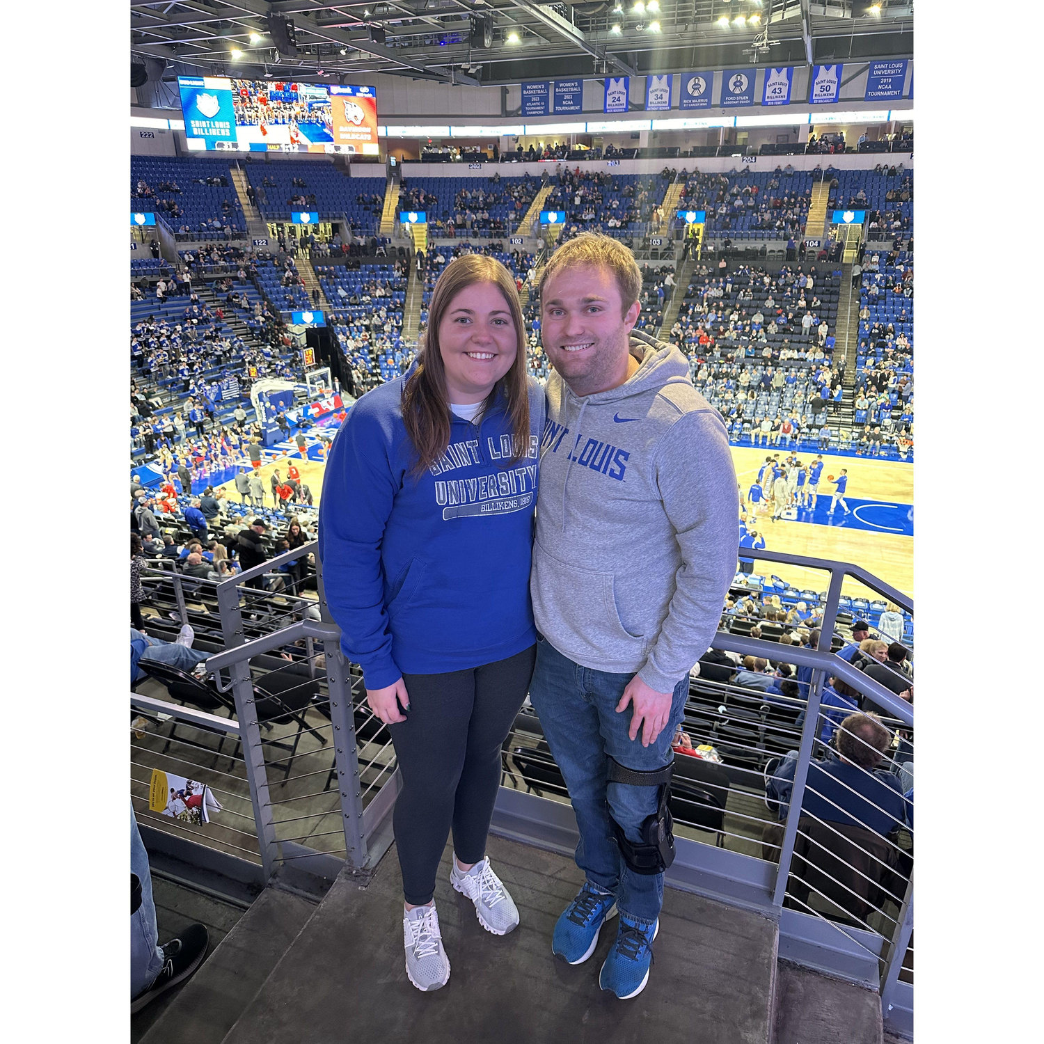 First time Macey visited SLU(Where Blake went to college)