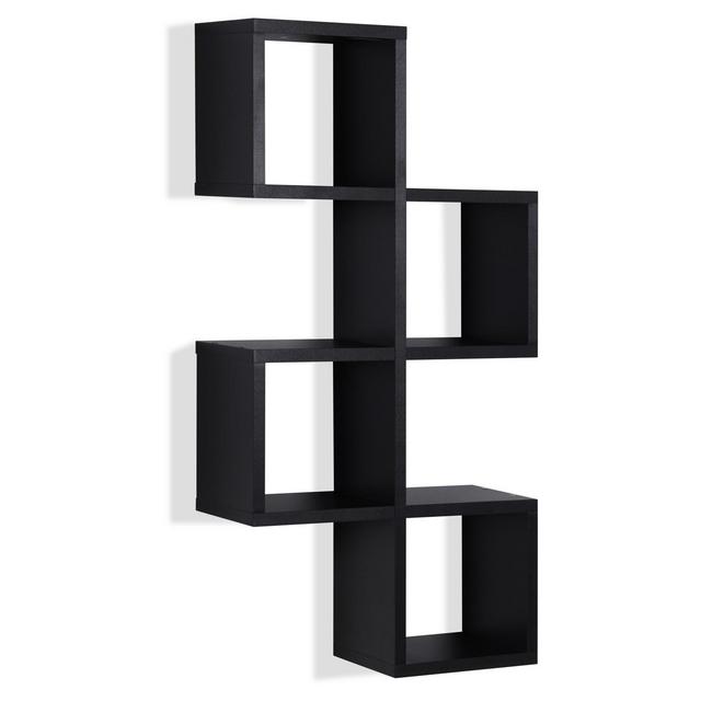 Cubby Chessboard Wall Shelf - Black - Danya B.