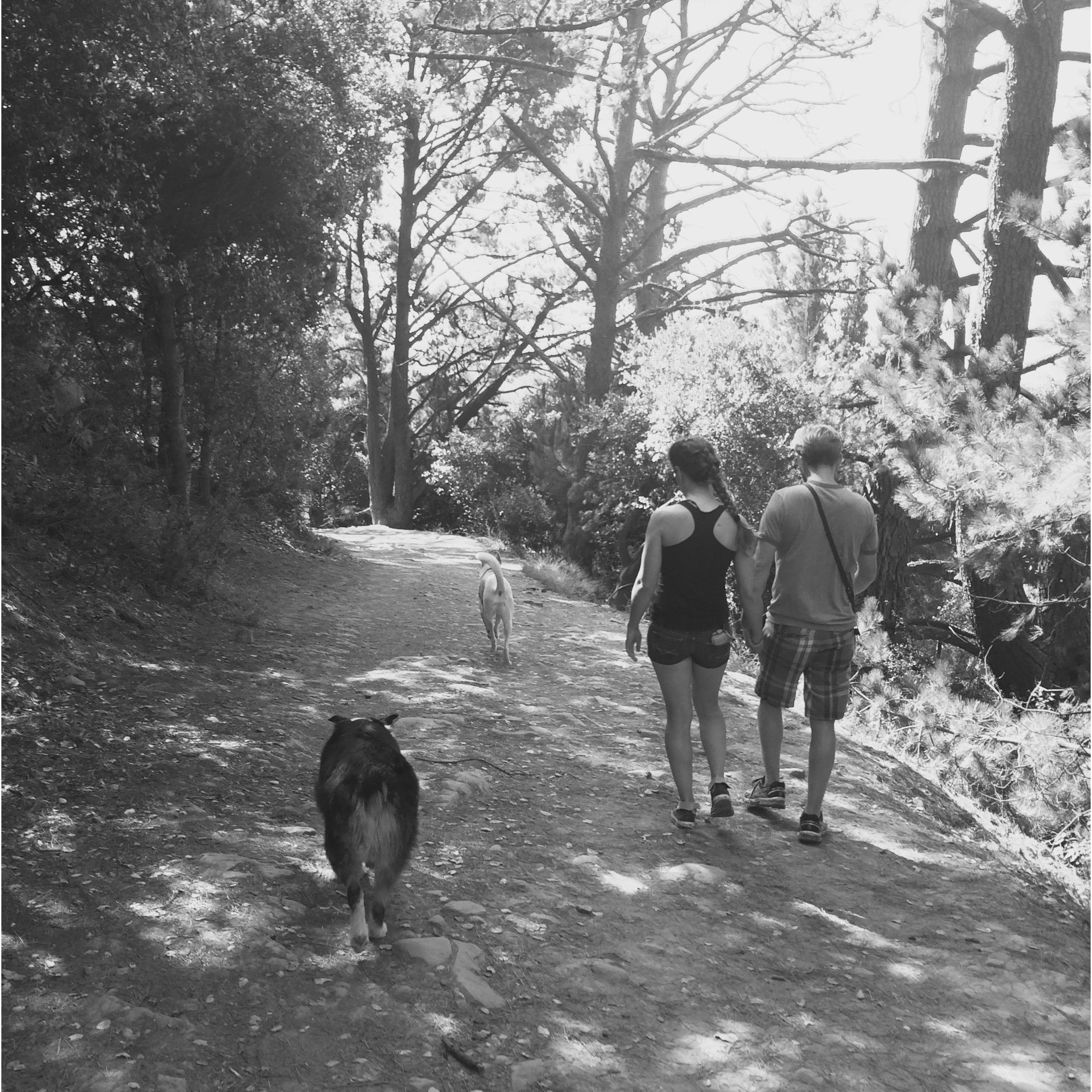 The first photo of us taken together.