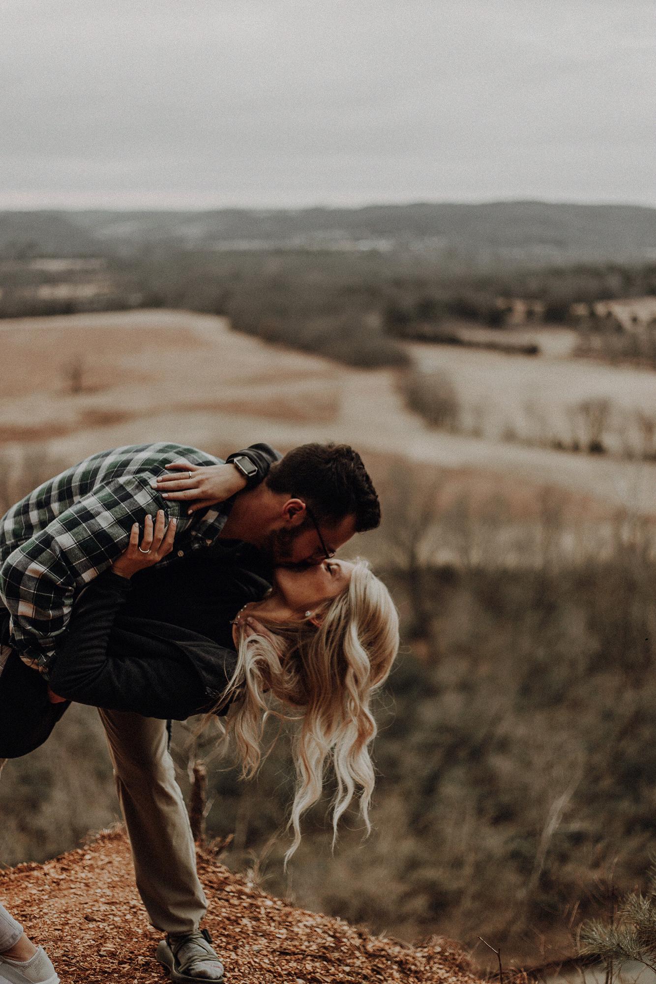 We got engaged in the same spot of our first date!
Sparrow Hawk Mountain, Oklahoma