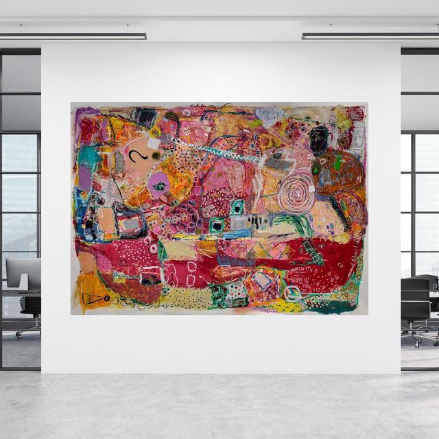 Large Abstract Print On Canvas, Original Print Art, Modern Abstract Wall Art, Living Room Wall Decor By Michal Rotman Laor, Wall Decor