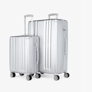 Ambeur 2-Piece Luggage Set - SILVER