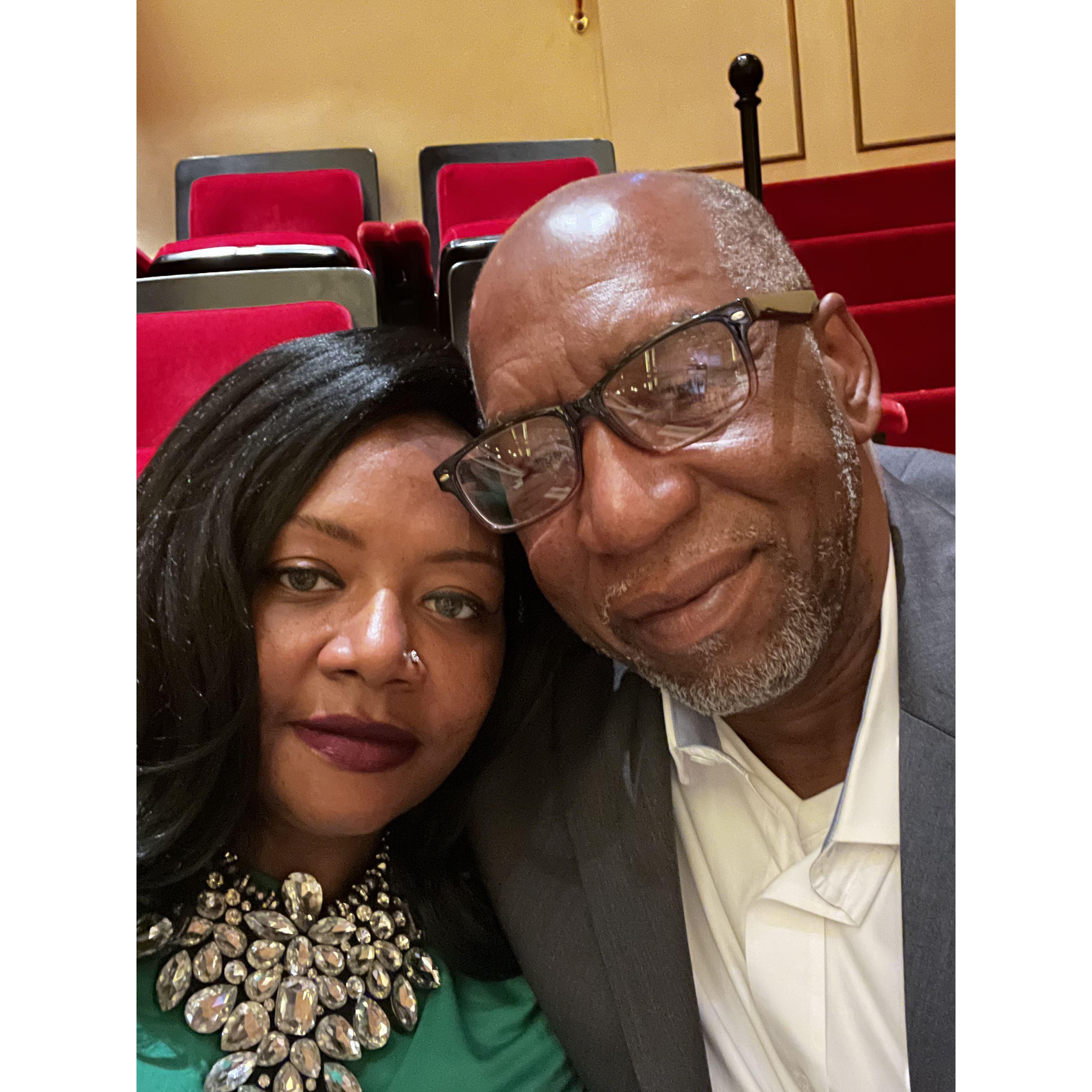 Mel took me to the Symphony to hear a Tribute to Whitney Houston my favorite artist of all time. I loved the show and we had a good time.