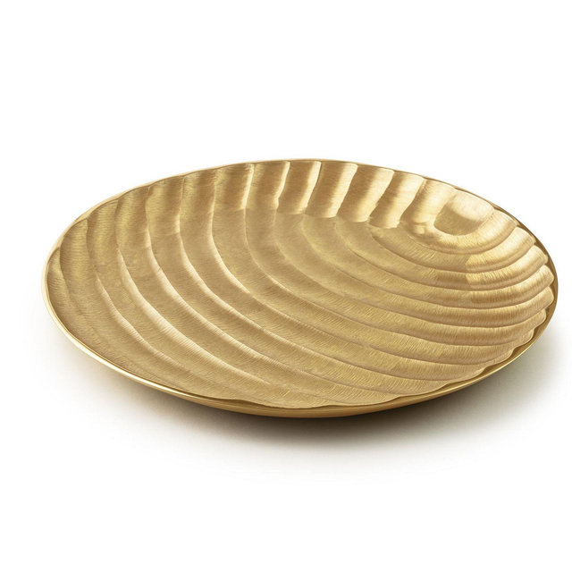 Savanna Gold Tone Decorative Tray 16"