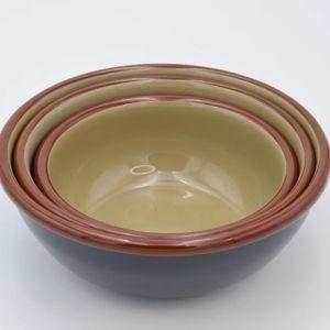 Enamel Bowl (Set of 3) - Sea Wall