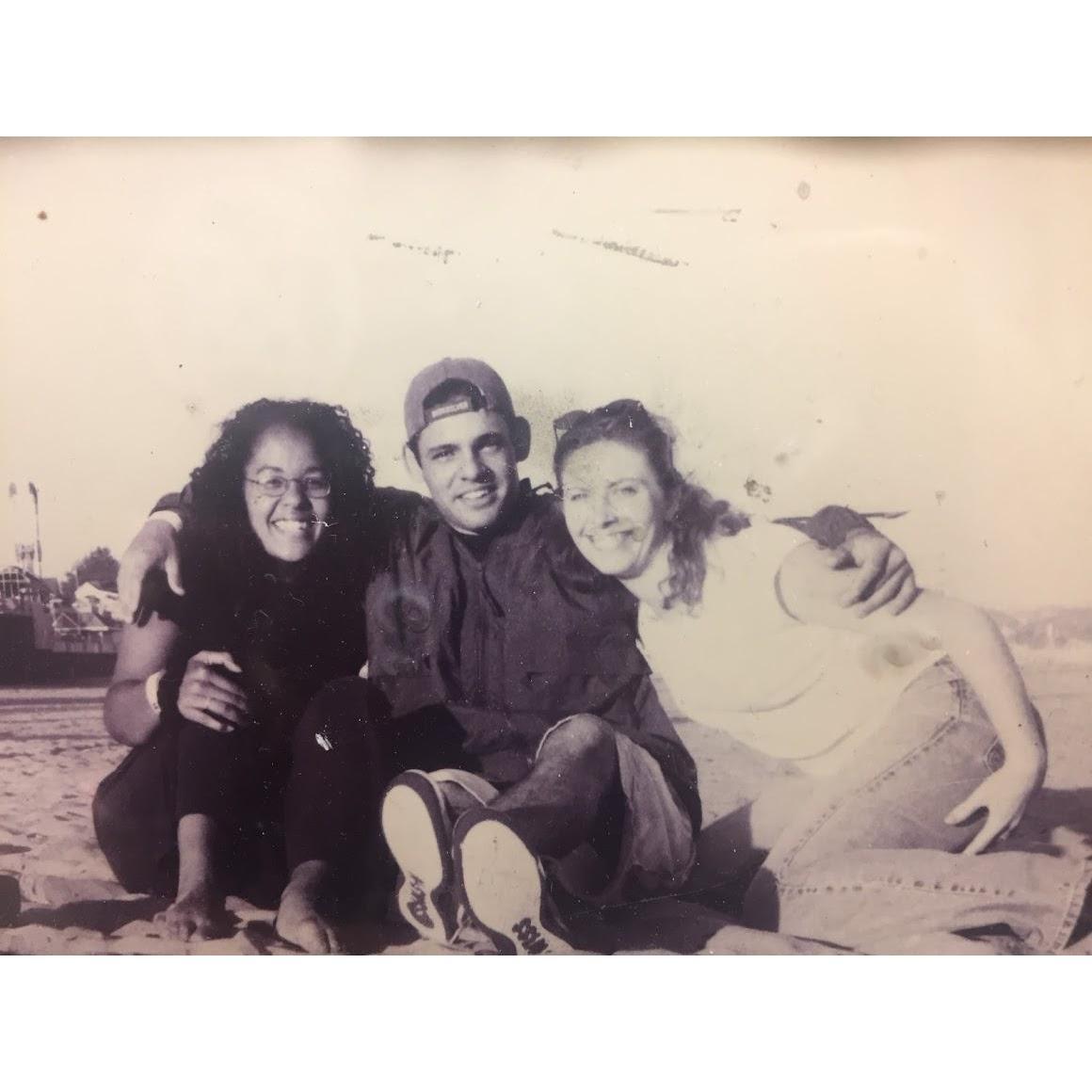 Circa 1997 @ the Santa Cruz Beach Boardwalk with Janella!