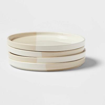 8" 4pk Stoneware Catlett Plates White - Threshold™