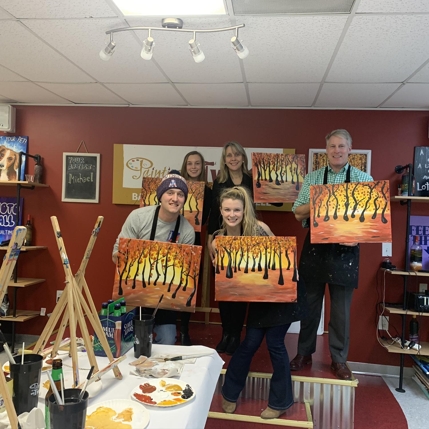 Paint & Sip with the Jenkins Fam