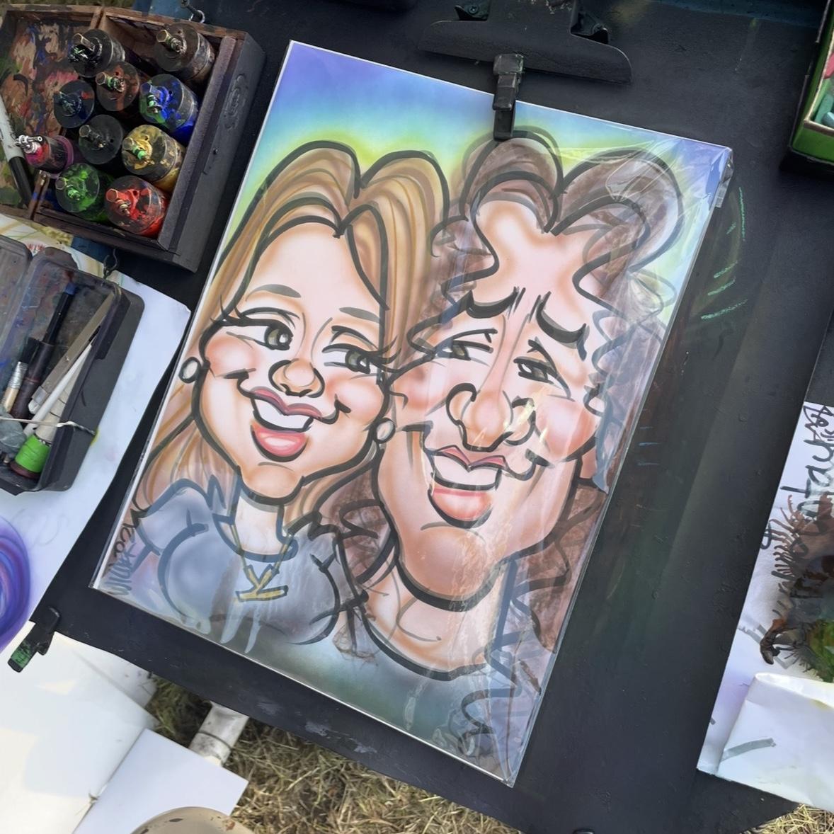 We had our caricature done when we went to the state fair in Doswell, VA!