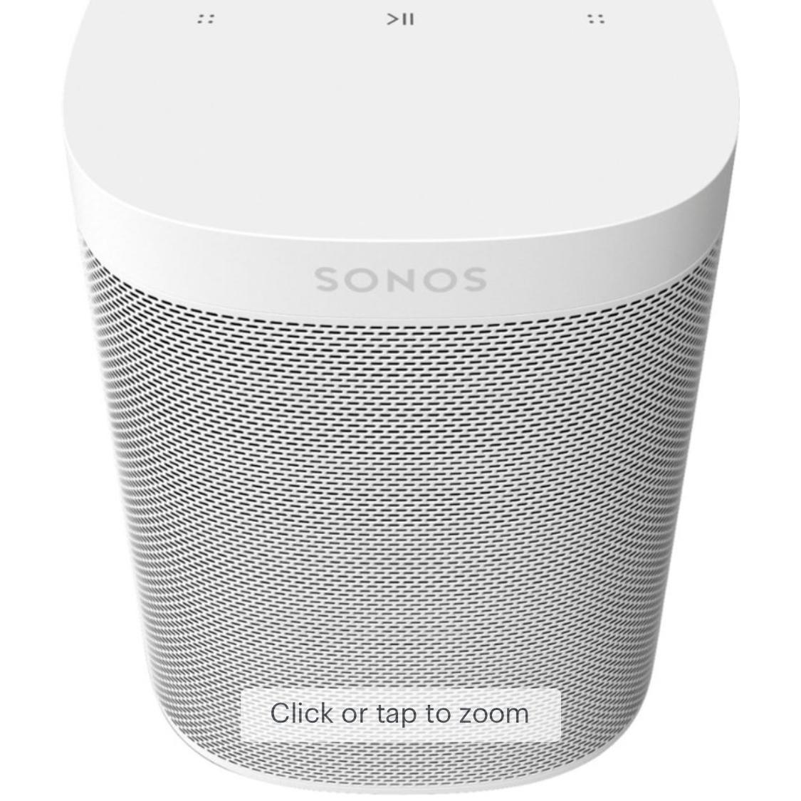 Sonos One- Microphone-Free Smart Speaker – Black