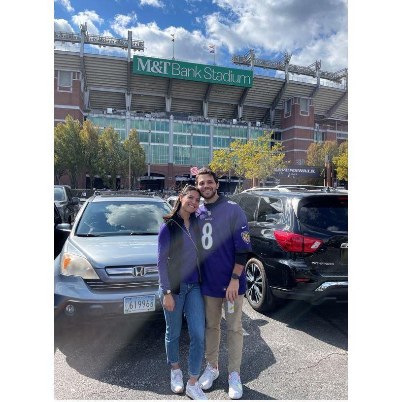 Maria became a Ravens fan shortly after meeting Matt