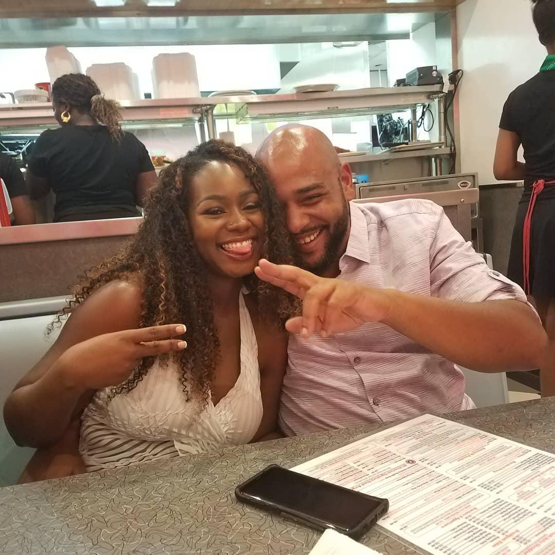 Late night in Charlotte Center City at a diner