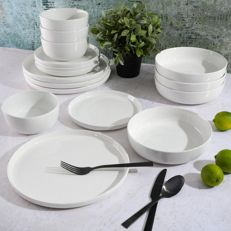Gibson Home, Oslo 16-Piece Dinnerware Set, Service for 4 | Zola