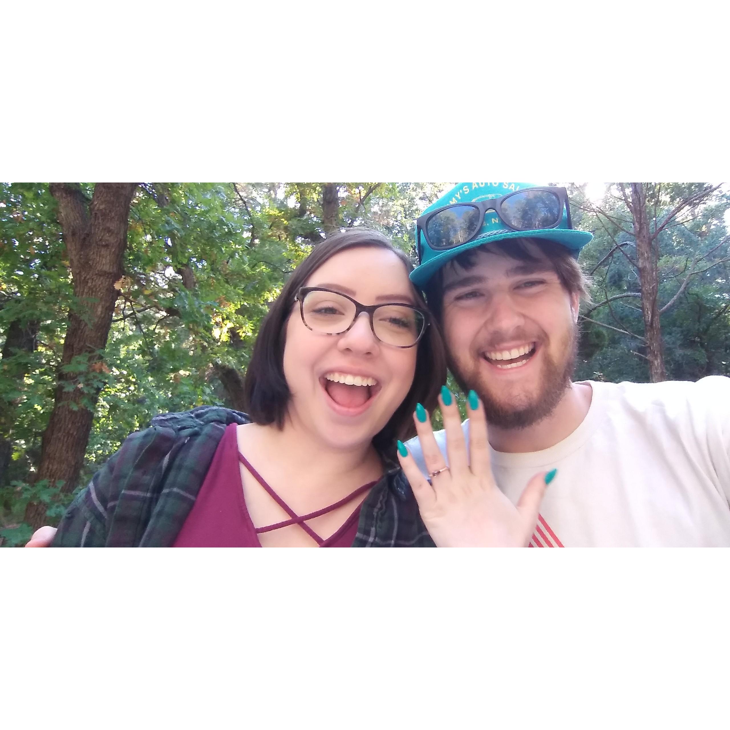 Peter and Alex's 1st photo as an engaged couple!