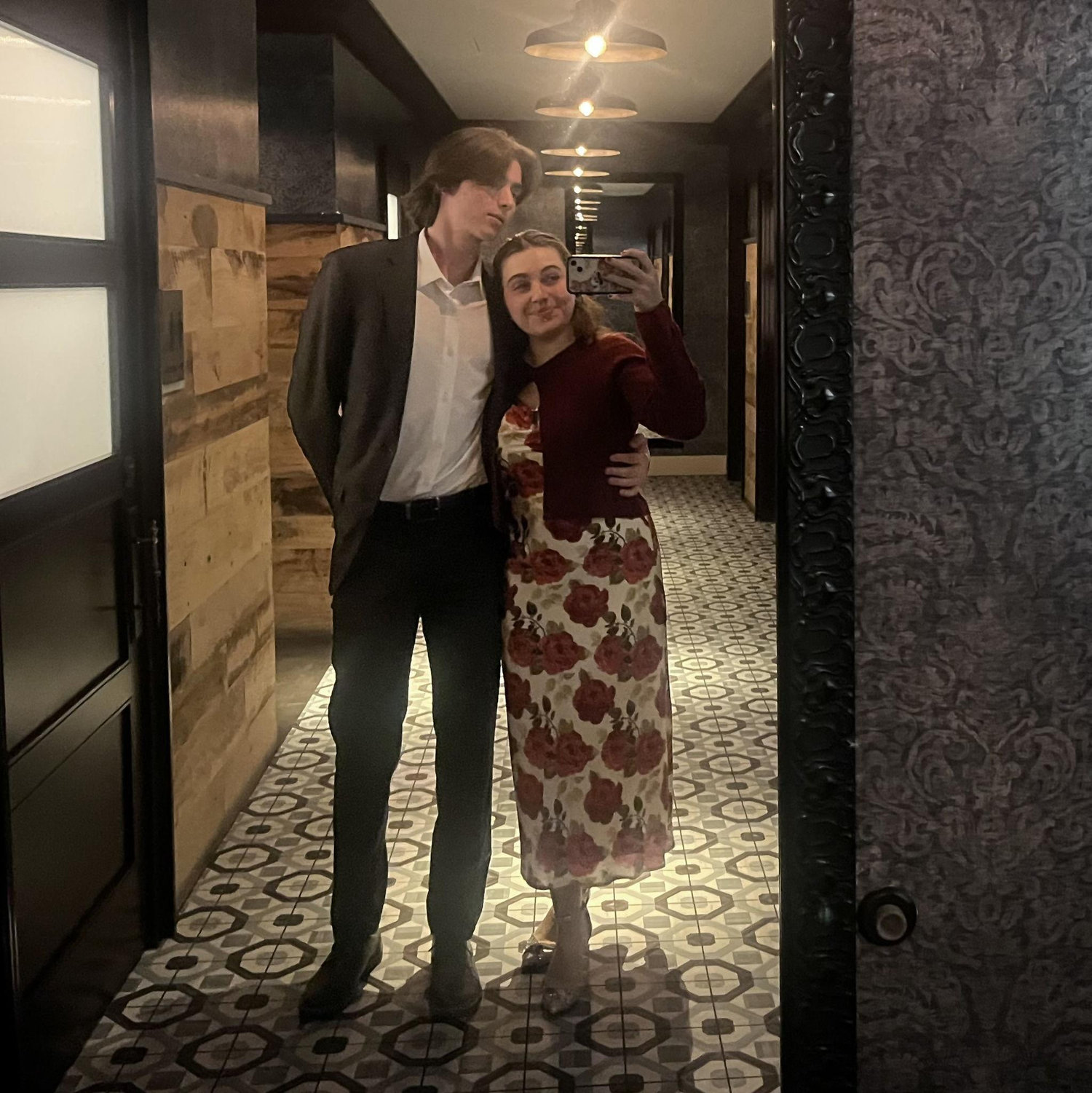 We went to a fancy dinner to celebrate our 1-year anniversary, God blessed us with a free meal!