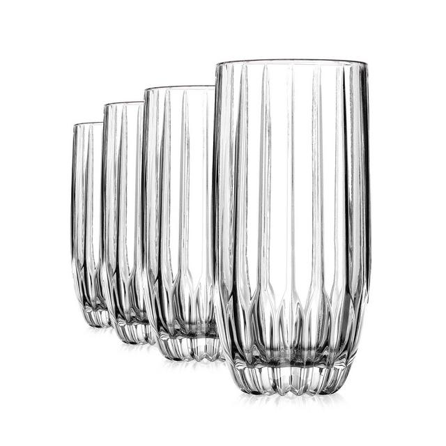 Godinger Pleat Highball Glasses, Set of 4