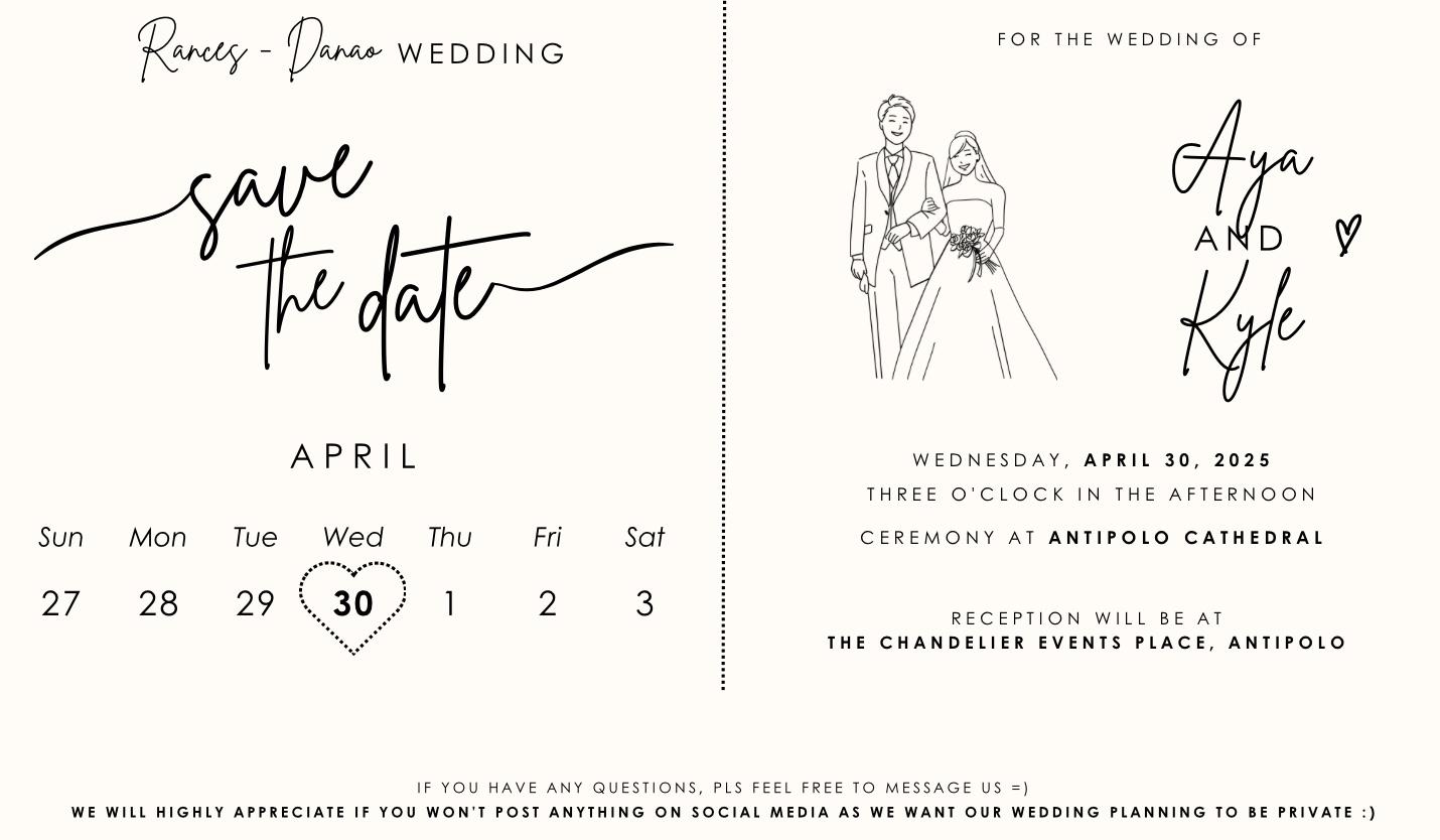 The Wedding Website of Carla Luisa Rances and Christian Kyle Danao