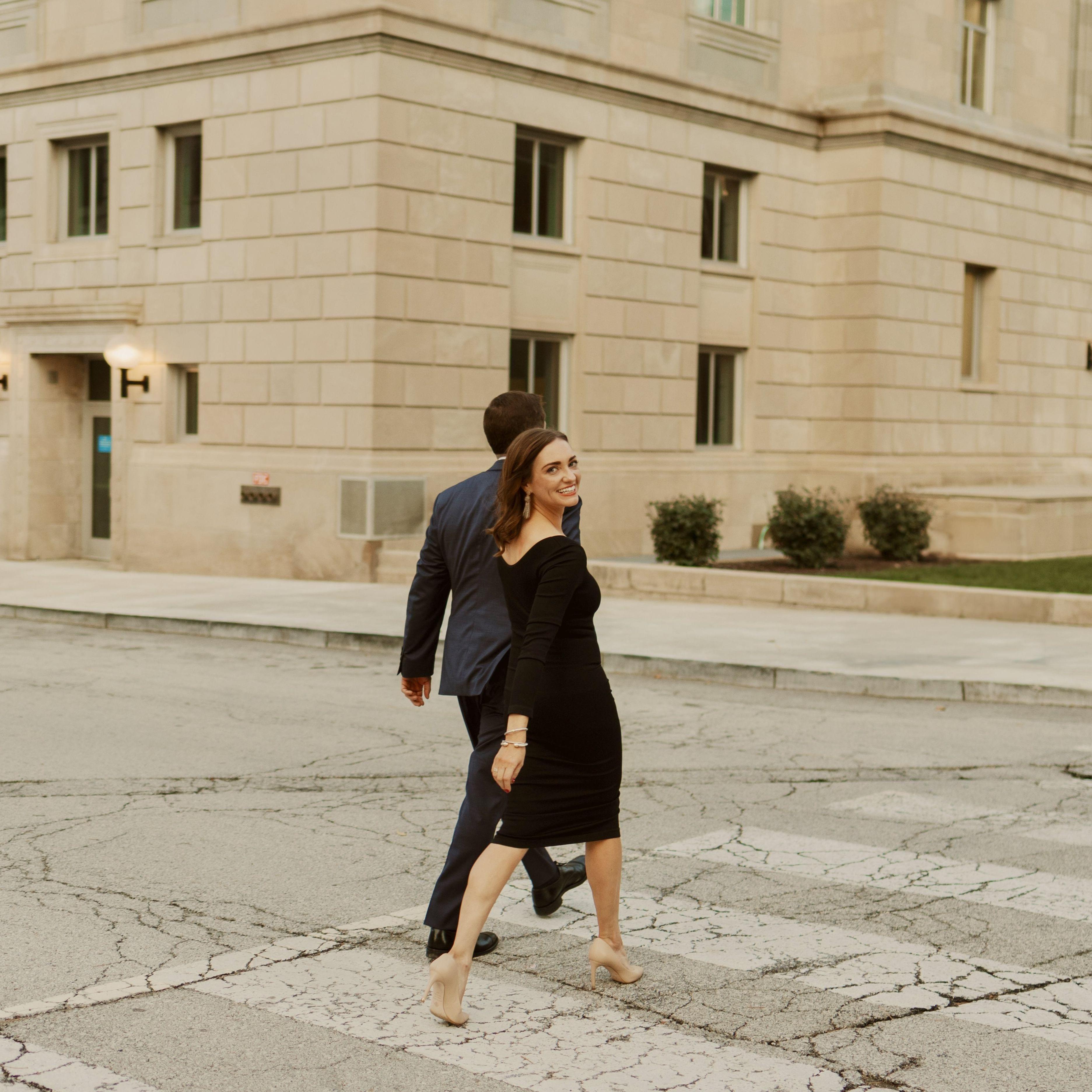 Oh hey, look at these lovebirds crossing the street.