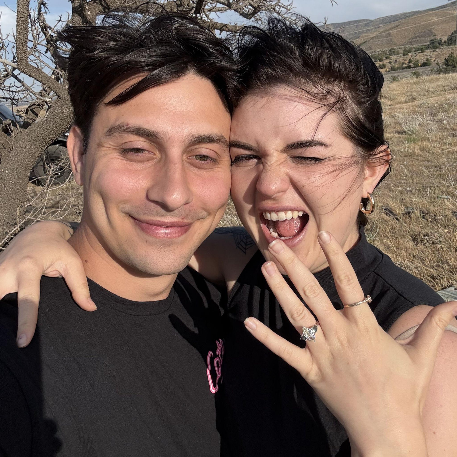 This is the picture of the actual moment we got engaged.