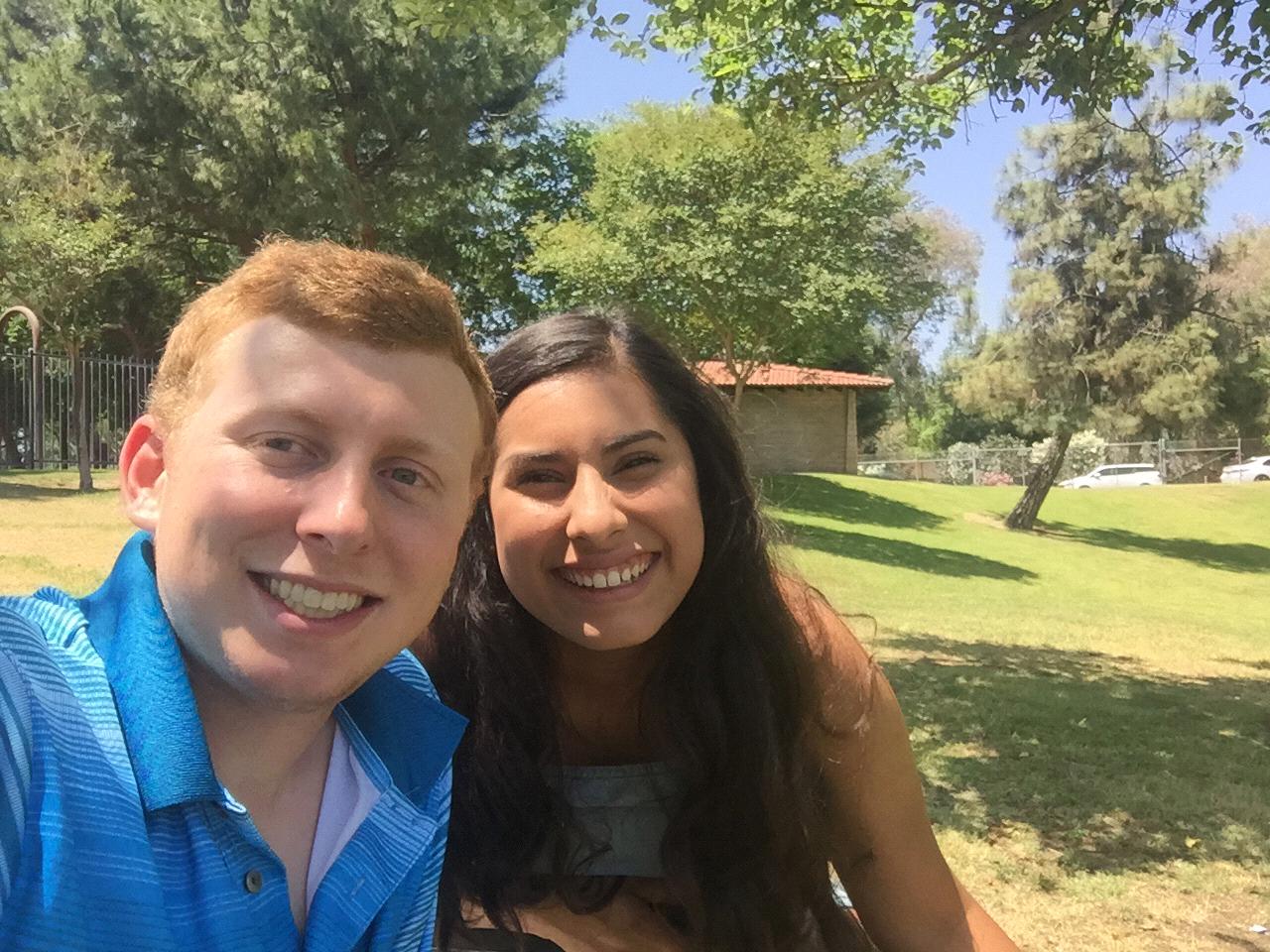 Picnics are one of our favorite dates as long as it’s not over 80. (2018)