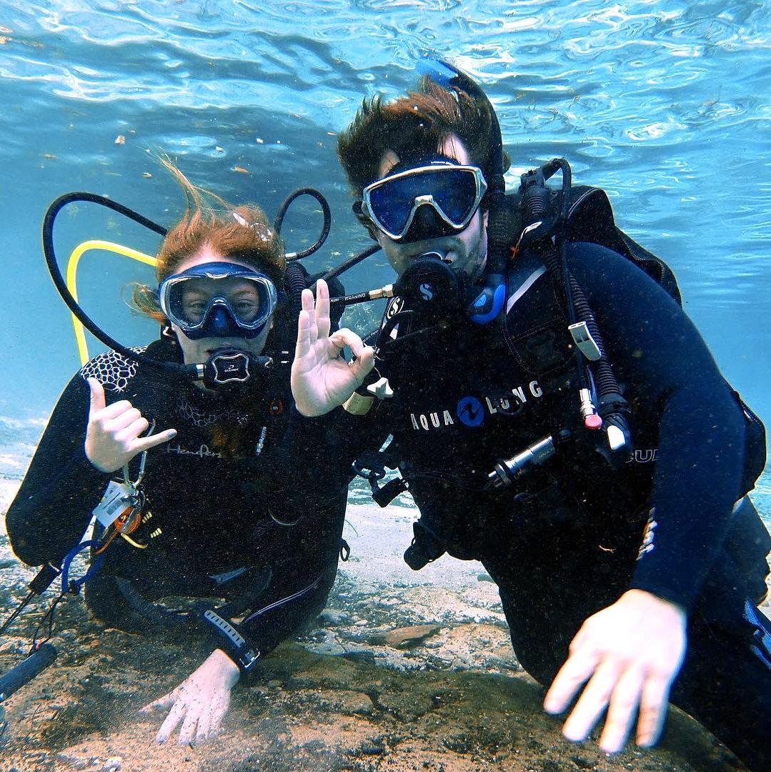 And they began spending time underwater together too!