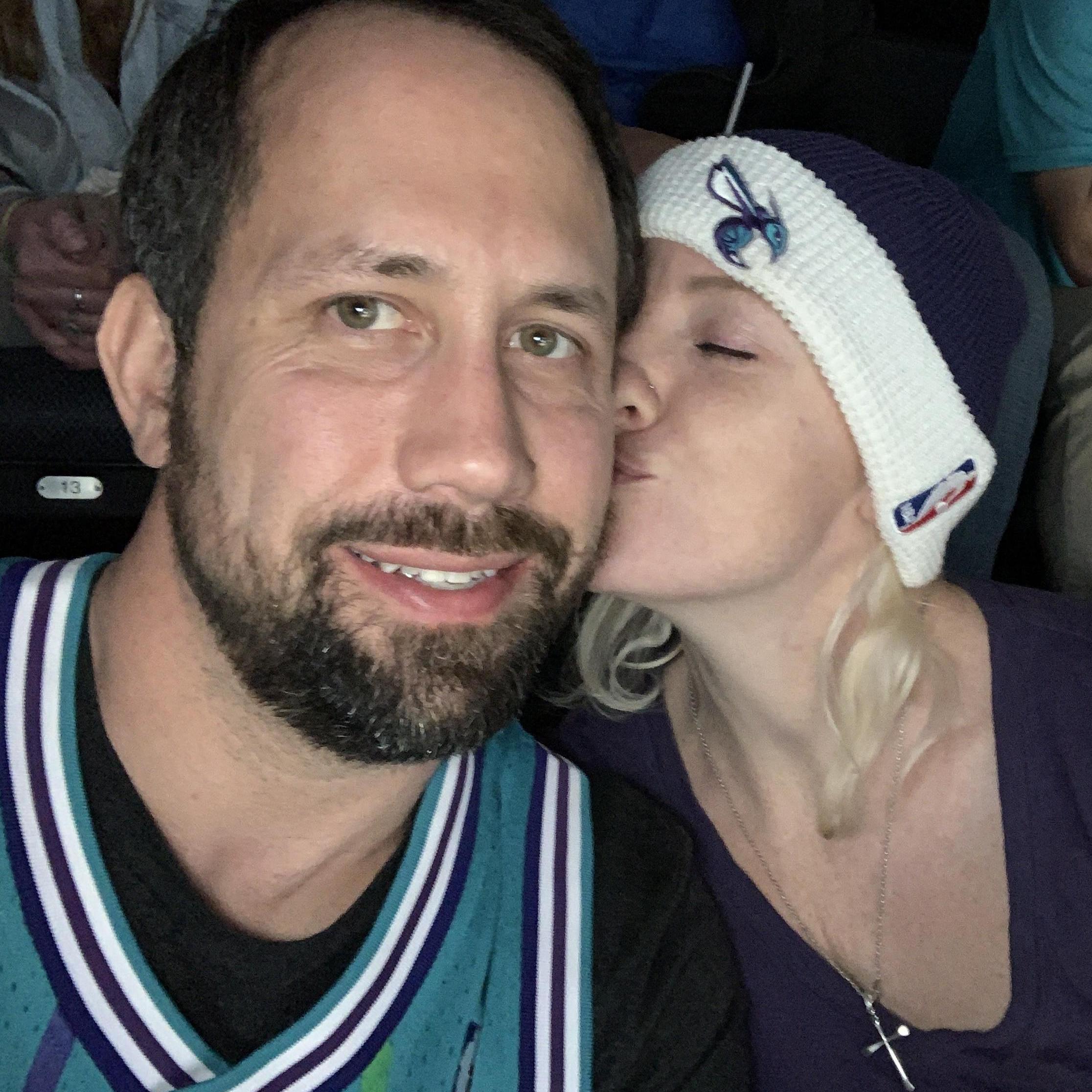 We try to get to every Hornet's game we can!