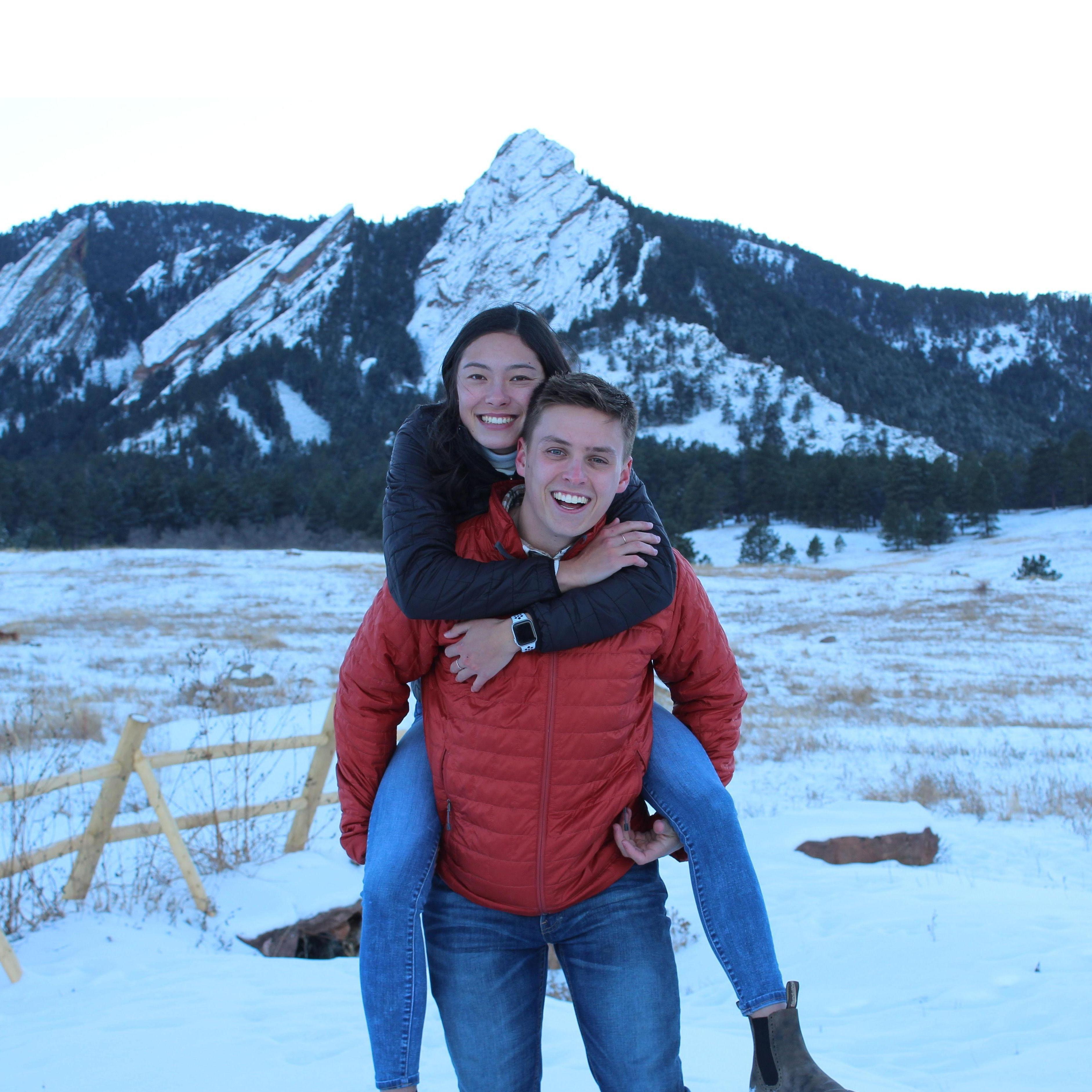 Dec 2020 - Drew and Jessie's second winter spent together in beautiful Boulder, Colorado.