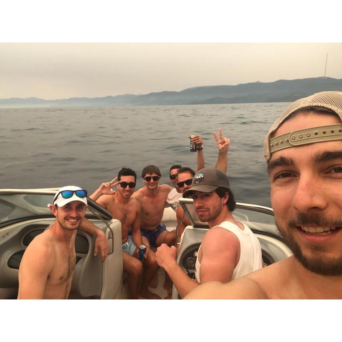 The boys at Lake Tahoe.