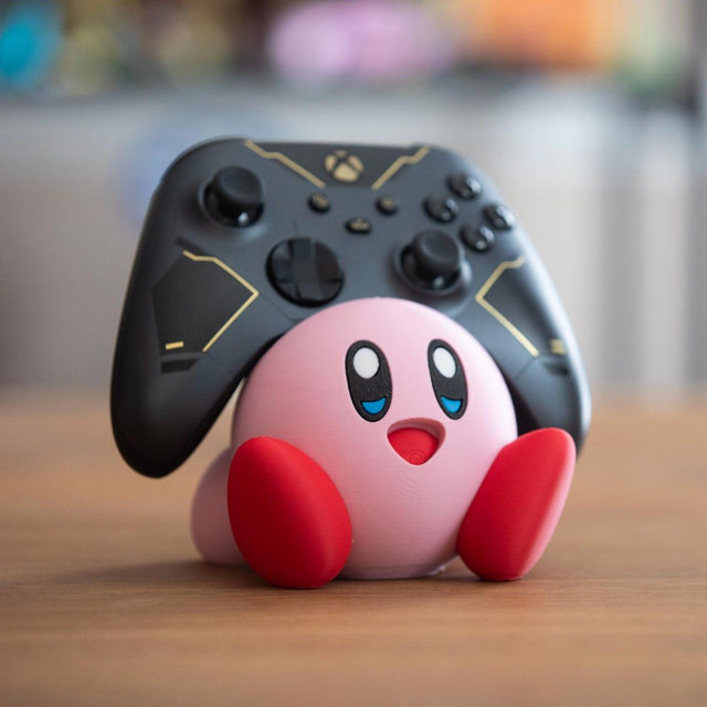 Kirby Controller Stand / Video Gamer Gift / Console Gaming / Switch / Xbox / Playstation