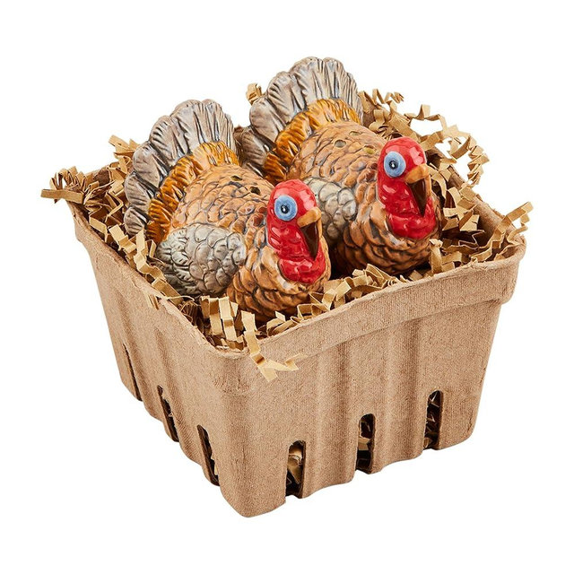 Mud Pie Turkey Salt And Pepper; 2 1/4" x 2 1/2"