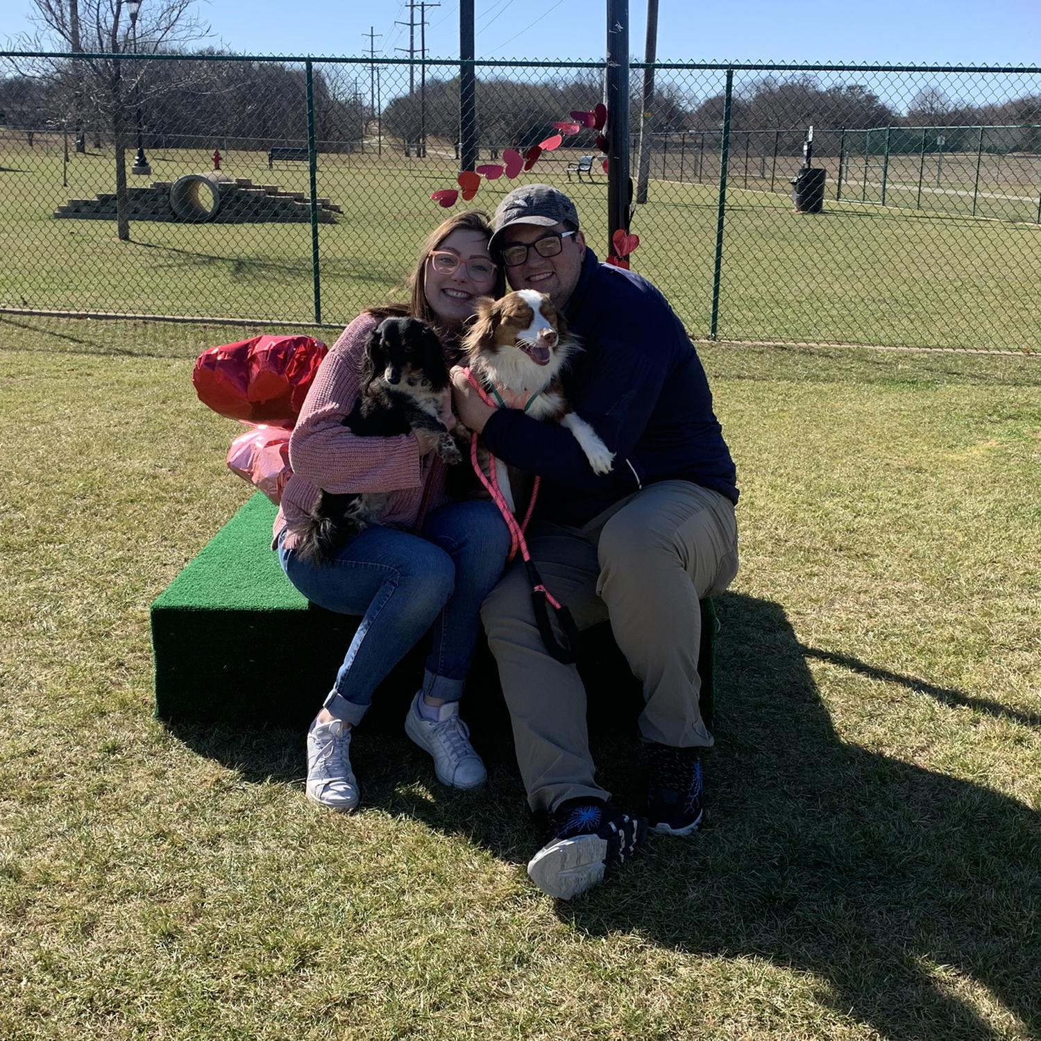 Valentine’s Day @ the dog park 2021